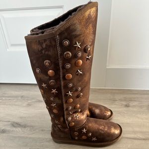 NEW Australia Luxe Collective Suede Studded Knee-High Boots Size 7 MRSP 455$